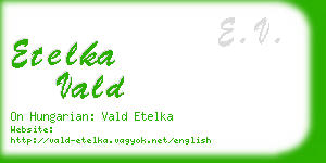 etelka vald business card